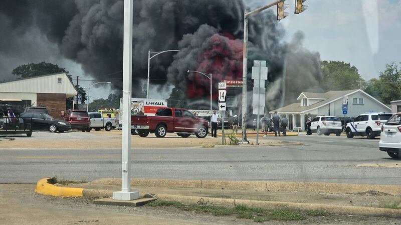 Michael Lang, who had just left the Walmart store when he saw the dark plume of smoke, drove...