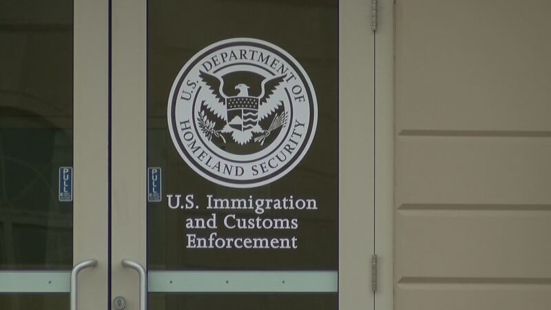 The Clarksville Police Department headquarters served as a staging area for the federal agents