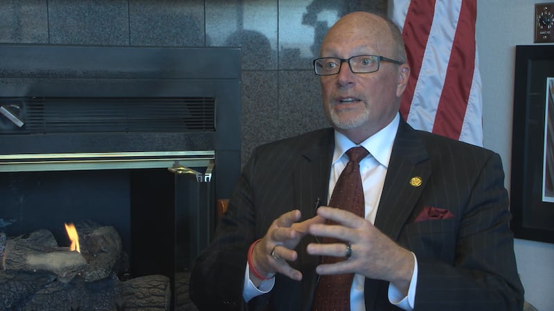 El alcalde Harold Copenhaver pronunció su sexto discurso sobre el Estado de la Ciudad ante el...